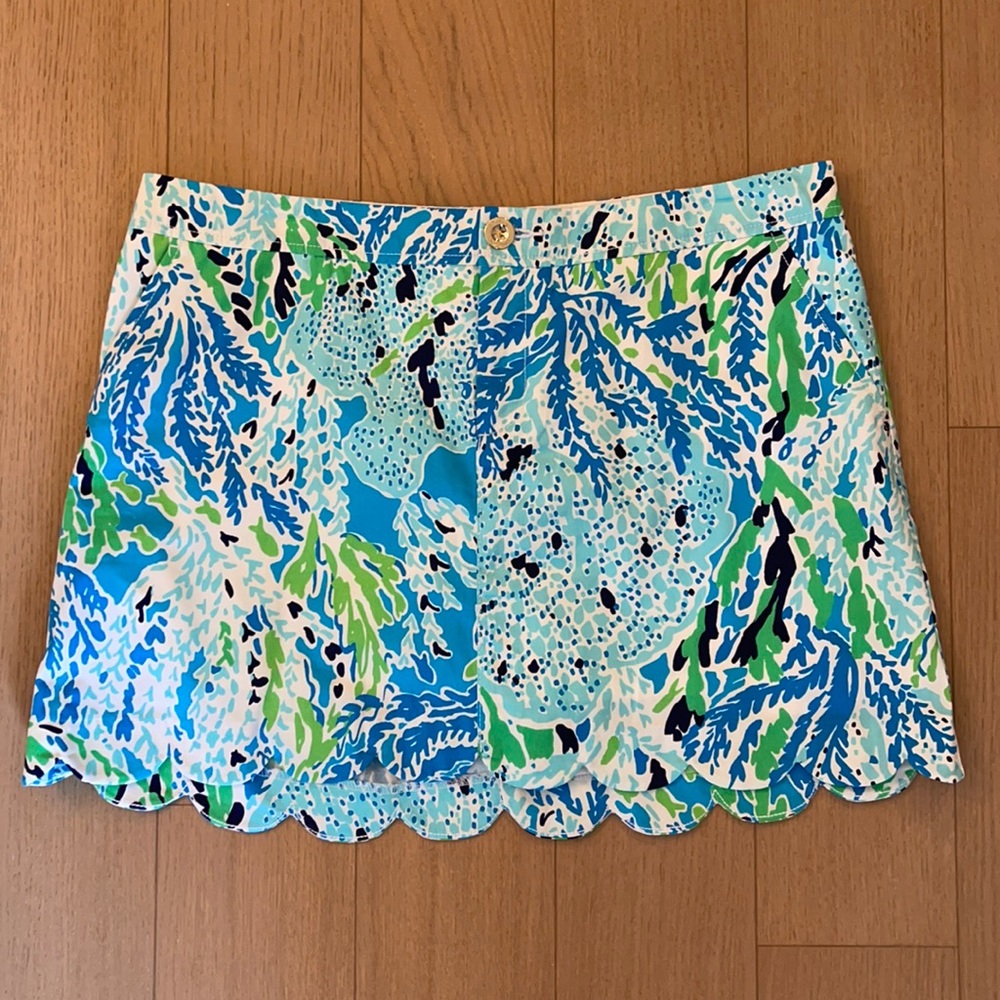 Lilly Pulitzer Scalloped Skort Size 12 NWT!
